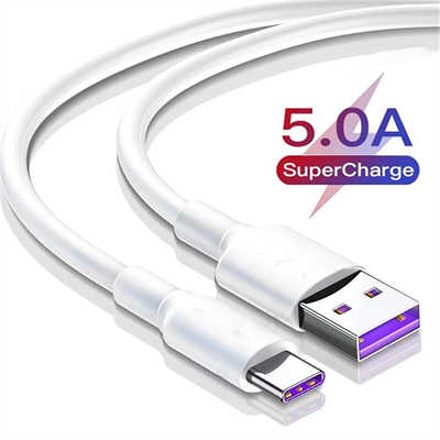 Cell phone accessories wholesaler 5A USB-C cable fast charging data cable