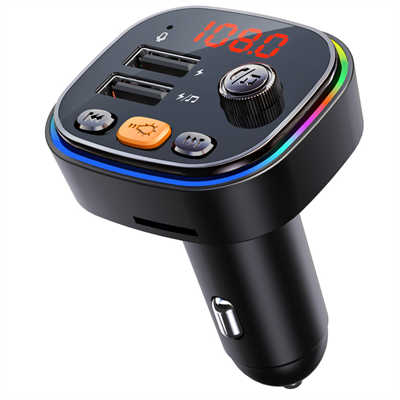 USB C car charger private label charger adapter with bluetooth fast charging