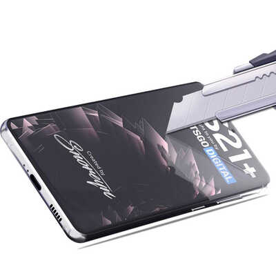 Protège écran TM CONCEPT Verre trempé 3D teinté Samsung S21 Ultra