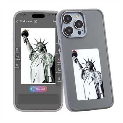 iPhone 16 E-ink screen case wholesale supplier DIY smart phone case customized case